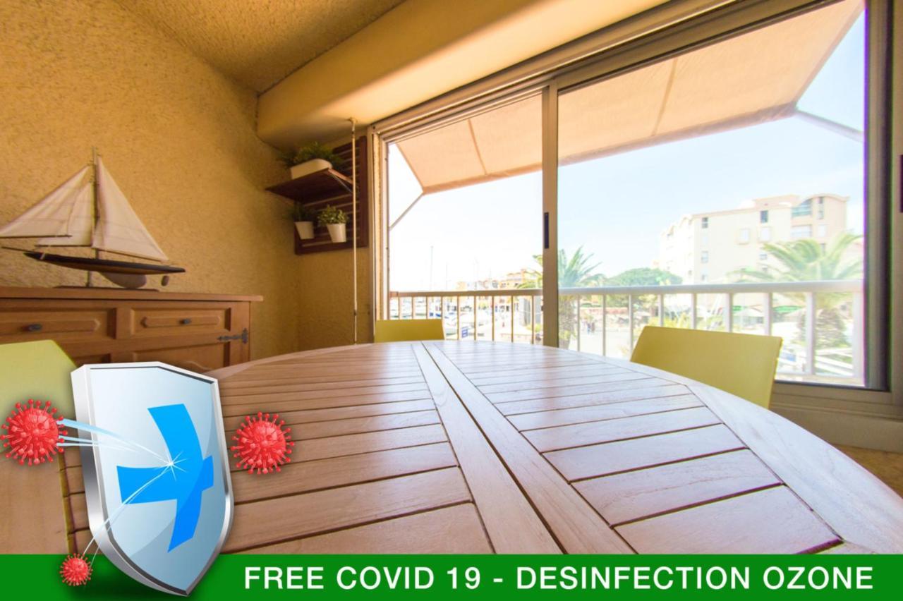 Retromirabeau "Cote Mer" - 29M2 - Lumineux - Terrasse Loggia - Vue Marina - Parking Securise - 2 A 3 Pers - Emplacement Top - Cheques Vacances Connect Gruissan Exteriér fotografie