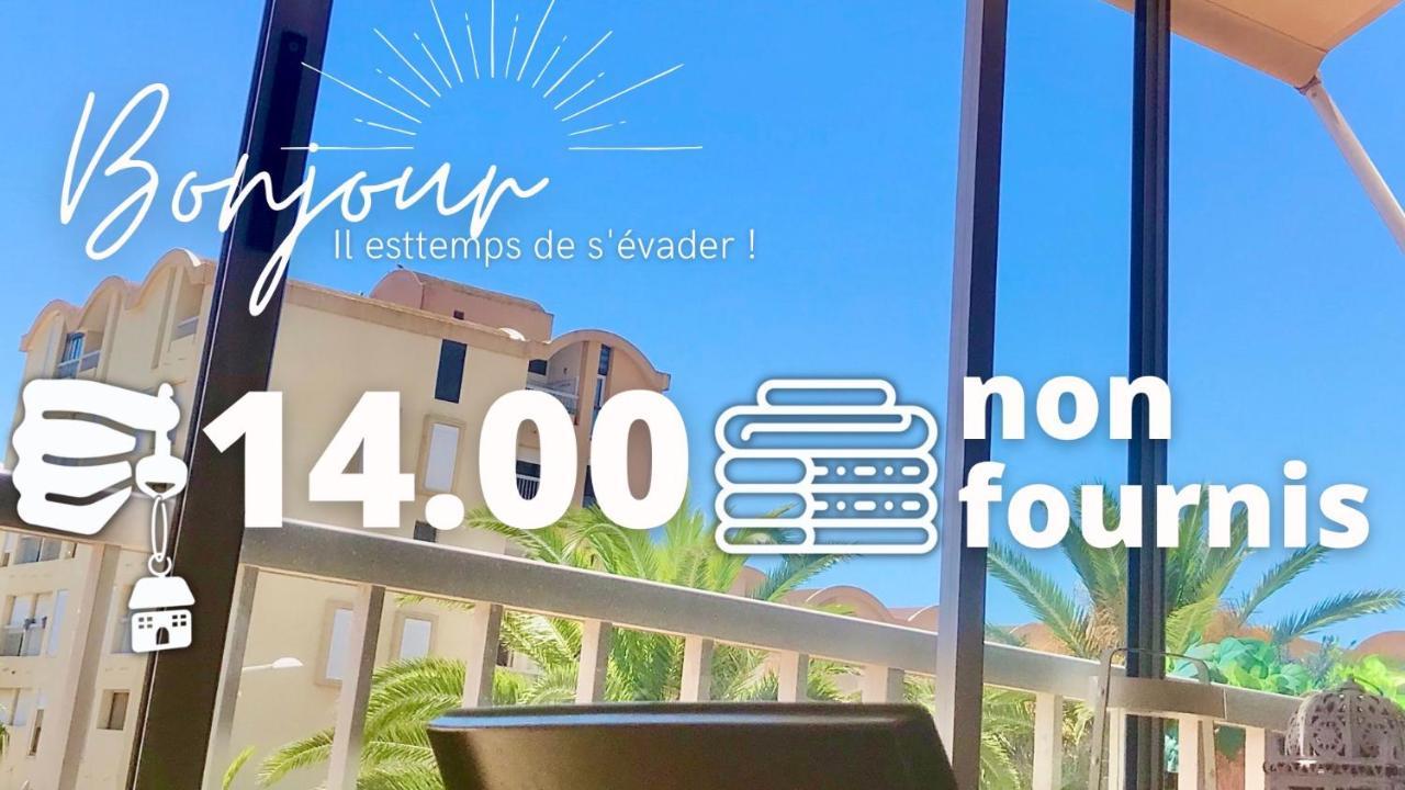 Retromirabeau "Cote Mer" - 29M2 - Lumineux - Terrasse Loggia - Vue Marina - Parking Securise - 2 A 3 Pers - Emplacement Top - Cheques Vacances Connect Gruissan Exteriér fotografie