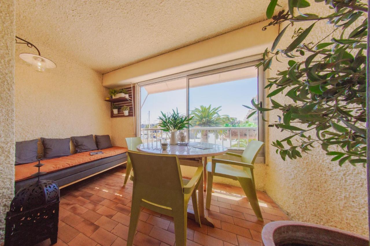 Retromirabeau "Cote Mer" - 29M2 - Lumineux - Terrasse Loggia - Vue Marina - Parking Securise - 2 A 3 Pers - Emplacement Top - Cheques Vacances Connect Gruissan Exteriér fotografie
